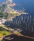 Stonington Harbor Aerial View