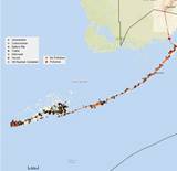 A National Oceanic and Atmospheric Administration chart displays the geographic area encompassed by the Florida Key Branch of the ESF 10 response to Hurricane Irma and the points of concern being addressed in that area.