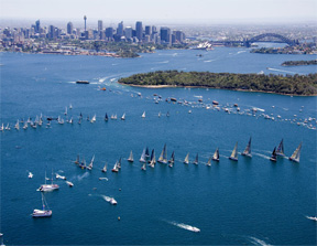 start of sydney to hobart race 2005